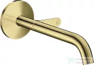 Hansgrohe AXOR ONE Select falsík alatti mosdócsaptelep 22 cm-es kifolyóval,nem zárható leeresztővel,Polírozott arany hatású 48112990