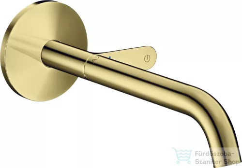 Hansgrohe AXOR ONE Select falsík alatti mosdócsaptelep 22 cm-es kifolyóval,nem zárható leeresztővel,Polírozott arany hatású 48112990