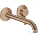 Hansgrohe AXOR ONE falsík alatti mosdócsaptelep 22 cm-es kifolyóval,nem zárható leeresztővel,Szálcsiszolt vörös arany hatású 48120310