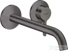 Hansgrohe AXOR ONE falsík alatti mosdócsaptelep 22 cm-es kifolyóval,nem zárható leeresztővel,Szálcsiszolt fekete króm 48120340