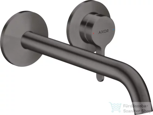 Hansgrohe AXOR ONE falsík alatti mosdócsaptelep 22 cm-es kifolyóval,nem zárható leeresztővel,Szálcsiszolt fekete króm 48120340