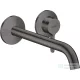 Hansgrohe AXOR ONE falsík alatti mosdócsaptelep 22 cm-es kifolyóval,nem zárható leeresztővel,Szálcsiszolt fekete króm 48120340