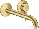 Hansgrohe AXOR ONE falsík alatti mosdócsaptelep 22 cm-es kifolyóval,nem zárható leeresztővel,Szálcsiszolt sárgaréz hatású 48120950