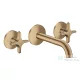Hansgrohe AXOR ONE falsík alatti mosdó csaptelep 16 cm-es kifolyóval, szálcsiszolt bronz 48130140
