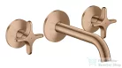 Hansgrohe AXOR ONE falsík alatti mosdó csaptelep 16 cm-es kifolyóval, szálcsiszolt vörös arany hatású 48130310