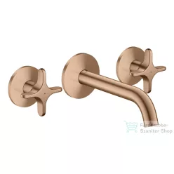   Hansgrohe AXOR ONE falsík alatti mosdó csaptelep 16 cm-es kifolyóval, szálcsiszolt vörös arany hatású 48130310