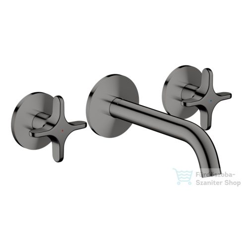 Hansgrohe AXOR ONE falsík alatti mosdó csaptelep 16 cm-es kifolyóval, polírozott fekete króm 48130330