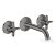 Hansgrohe AXOR ONE falsík alatti mosdó csaptelep 16 cm-es kifolyóval, polírozott fekete króm 48130330