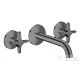 Hansgrohe AXOR ONE falsík alatti mosdó csaptelep 16 cm-es kifolyóval, polírozott fekete króm 48130330