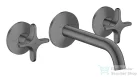 Hansgrohe AXOR ONE falsík alatti mosdó csaptelep 16 cm-es kifolyóval, szálcsiszolt fekete króm 48130340
