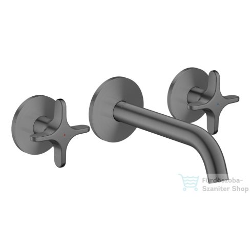 Hansgrohe AXOR ONE falsík alatti mosdó csaptelep 16 cm-es kifolyóval, szálcsiszolt fekete króm 48130340