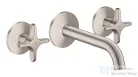Hansgrohe AXOR ONE falsík alatti mosdó csaptelep 16 cm-es kifolyóval, rozsdamentes acél hatású 48130800