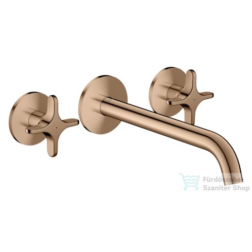 Hansgrohe AXOR ONE falsík alatti mosdó csaptelep 22 cm-es kifolyóval, polírozott vörös arany hatású 48140300