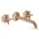 Hansgrohe AXOR ONE falsík alatti mosdó csaptelep 22 cm-es kifolyóval, szálcsiszolt vörös arany hatású 48140310