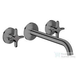   Hansgrohe AXOR ONE falsík alatti mosdó csaptelep 22 cm-es kifolyóval, polírozott fekete króm 48140330