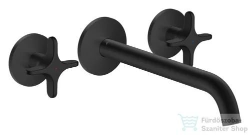 Hansgrohe AXOR ONE falsík alatti mosdó csaptelep 22 cm-es kifolyóval, matt fekete 48140670