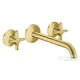 Hansgrohe AXOR ONE falsík alatti mosdó csaptelep 22 cm-es kifolyóval, szálcsiszolt sárgaréz 48140950