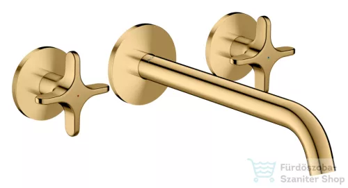 Hansgrohe AXOR ONE falsík alatti mosdó csaptelep 22 cm-es kifolyóval, polírozott arany hatású 48140990