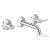 Hansgrohe AXOR ONE falsík alatti mosdó csaptelep 16 cm-es kifolyóval, króm 48150000