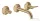 Hansgrohe AXOR ONE falsík alatti mosdó csaptelep 16 cm-es kifolyóval, szálcsiszolt bronz 48150140