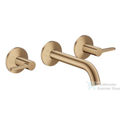 Hansgrohe AXOR ONE falsík alatti mosdó csaptelep 16 cm-es kifolyóval, szálcsiszolt bronz 48150140