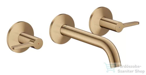 Hansgrohe AXOR ONE falsík alatti mosdó csaptelep 16 cm-es kifolyóval, szálcsiszolt bronz 48150140