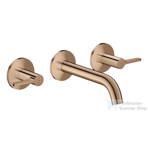Hansgrohe AXOR ONE falsík alatti mosdó csaptelep 16 cm-es kifolyóval, polírozott vörös arany hatású 48150300