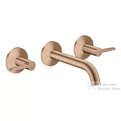   Hansgrohe AXOR ONE falsík alatti mosdó csaptelep 16 cm-es kifolyóval, szálcsiszolt vörös arany hatású 48150310
