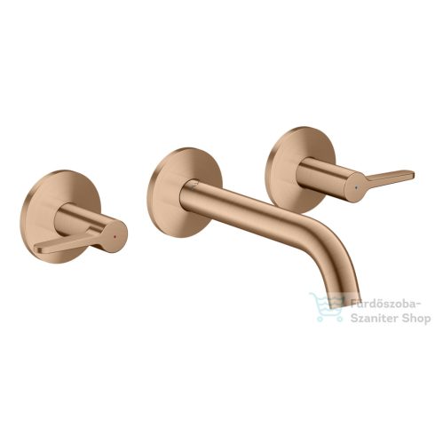 Hansgrohe AXOR ONE falsík alatti mosdó csaptelep 16 cm-es kifolyóval, szálcsiszolt vörös arany hatású 48150310