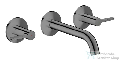 Hansgrohe AXOR ONE falsík alatti mosdó csaptelep 16 cm-es kifolyóval, polírozott fekete króm 48150330