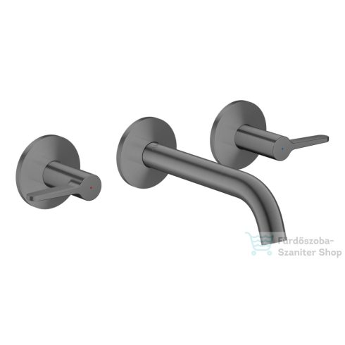Hansgrohe AXOR ONE falsík alatti mosdó csaptelep 16 cm-es kifolyóval, szálcsiszolt fekete króm 48150340