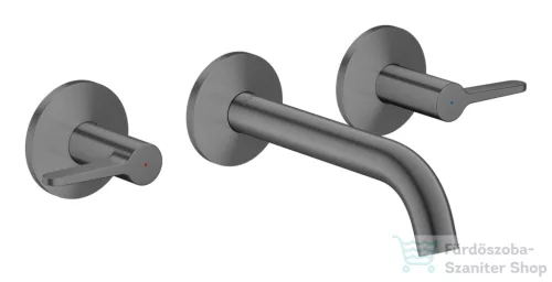 Hansgrohe AXOR ONE falsík alatti mosdó csaptelep 16 cm-es kifolyóval, szálcsiszolt fekete króm 48150340