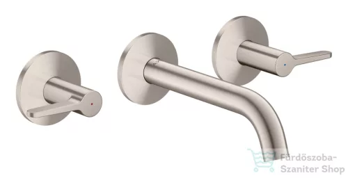 Hansgrohe AXOR ONE falsík alatti mosdó csaptelep 16 cm-es kifolyóval, rozsdamentes acél hatású 48150800