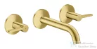 Hansgrohe AXOR ONE falsík alatti mosdó csaptelep 16 cm-es kifolyóval, szálcsiszolt sárgaréz 48150950