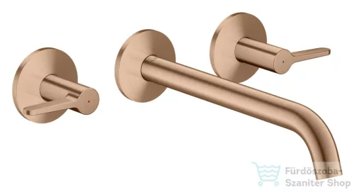 Hansgrohe AXOR ONE falsík alatti mosdó csaptelep 22 cm-es kifolyóval, szálcsiszolt vörös arany hatású 48160310