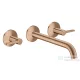 Hansgrohe AXOR ONE falsík alatti mosdó csaptelep 22 cm-es kifolyóval, szálcsiszolt vörös arany hatású 48160310
