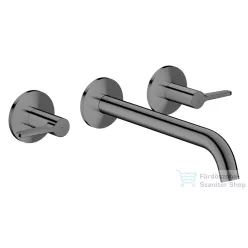   Hansgrohe AXOR ONE falsík alatti mosdó csaptelep 22 cm-es kifolyóval, polírozott fekete króm 48160330