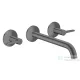 Hansgrohe AXOR ONE falsík alatti mosdó csaptelep 22 cm-es kifolyóval, szálcsiszolt fekete króm 48160340