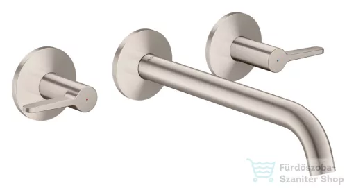 Hansgrohe AXOR ONE falsík alatti mosdó csaptelep 22 cm-es kifolyóval, rozsdamentes acél hatású 48160800