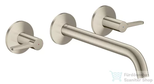 Hansgrohe AXOR ONE falsík alatti mosdó csaptelep 22 cm-es kifolyóval, szálcsiszolt nikkel 48160820