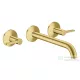 Hansgrohe AXOR ONE falsík alatti mosdó csaptelep 22 cm-es kifolyóval, szálcsiszolt sárgaréz 48160950