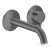 Hansgrohe AXOR ONE falsík alatti mosdó csaptelep 16 cm-es kifolyóval, szálcsiszolt fekete króm 48170340