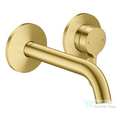 Hansgrohe AXOR ONE falsík alatti mosdó csaptelep 16 cm-es kifolyóval, szálcsiszolt sárgaréz 48170950