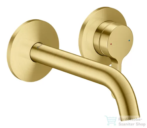Hansgrohe AXOR ONE falsík alatti mosdó csaptelep 16 cm-es kifolyóval, szálcsiszolt sárgaréz 48170950