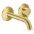 Hansgrohe AXOR ONE falsík alatti mosdó csaptelep 16 cm-es kifolyóval, szálcsiszolt sárgaréz 48170950