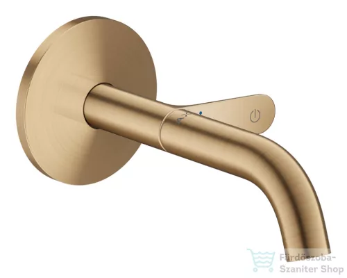 Hansgrohe AXOR ONE Select falsík alatti mosdó csaptelep 16 cm-es kifolyóval, szálcsiszolt bronz 48180140