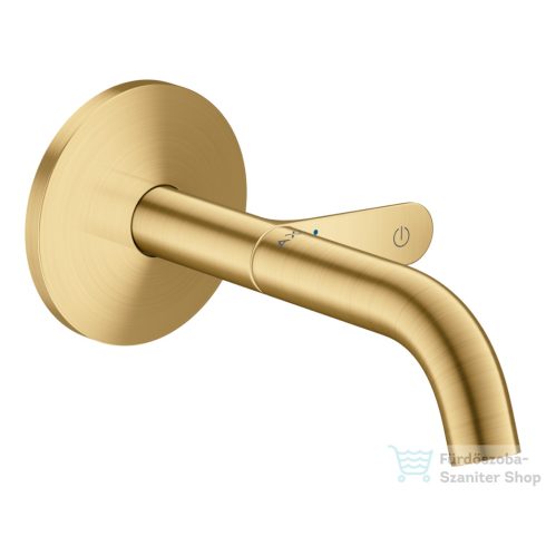 Hansgrohe AXOR ONE Select falsík alatti mosdó csaptelep 16 cm-es kifolyóval, szálcsiszolt arany hatású 48180250