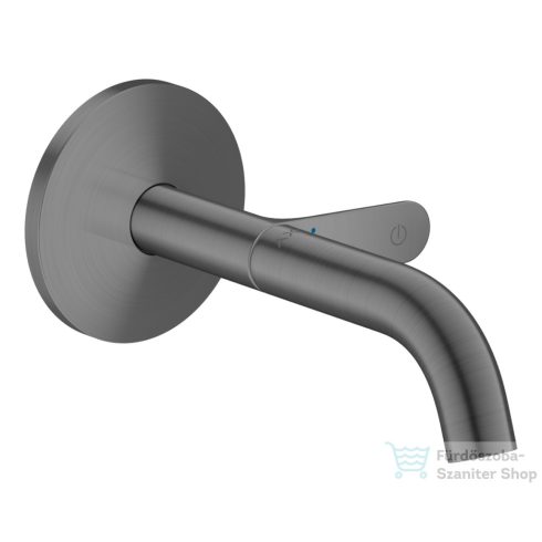Hansgrohe AXOR ONE Select falsík alatti mosdó csaptelep 16 cm-es kifolyóval, szálcsiszolt fekete króm 48180340