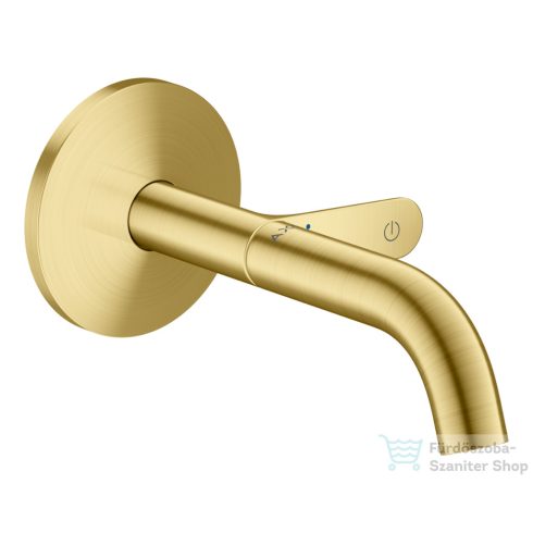 Hansgrohe AXOR ONE Select falsík alatti mosdó csaptelep 16 cm-es kifolyóval, szálcsiszolt sárgaréz 48180950