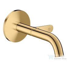  Hansgrohe AXOR ONE Select falsík alatti mosdó csaptelep 16 cm-es kifolyóval, polírozott arany hatású 48180990